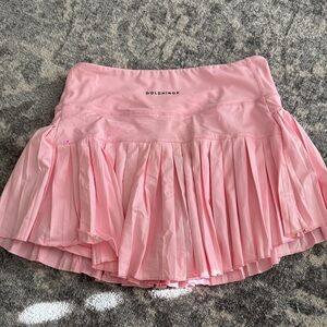 Goldhinge Pink Pleated Skirt